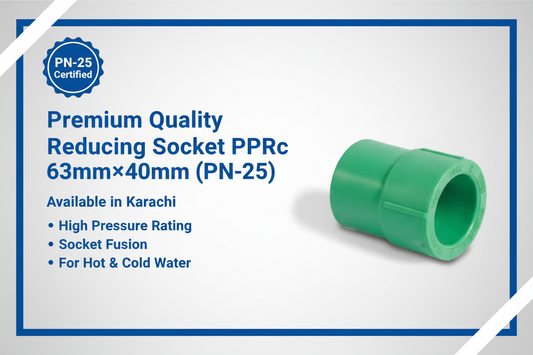Reducing Socket PPRc 63mm×40mm (PN-25) - Available in Karachi