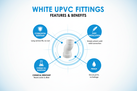 White UPVC Fittings Features and Benefits