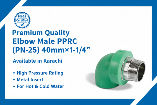 Elbow Male PPRC PN-25 40mm*1-1/4"