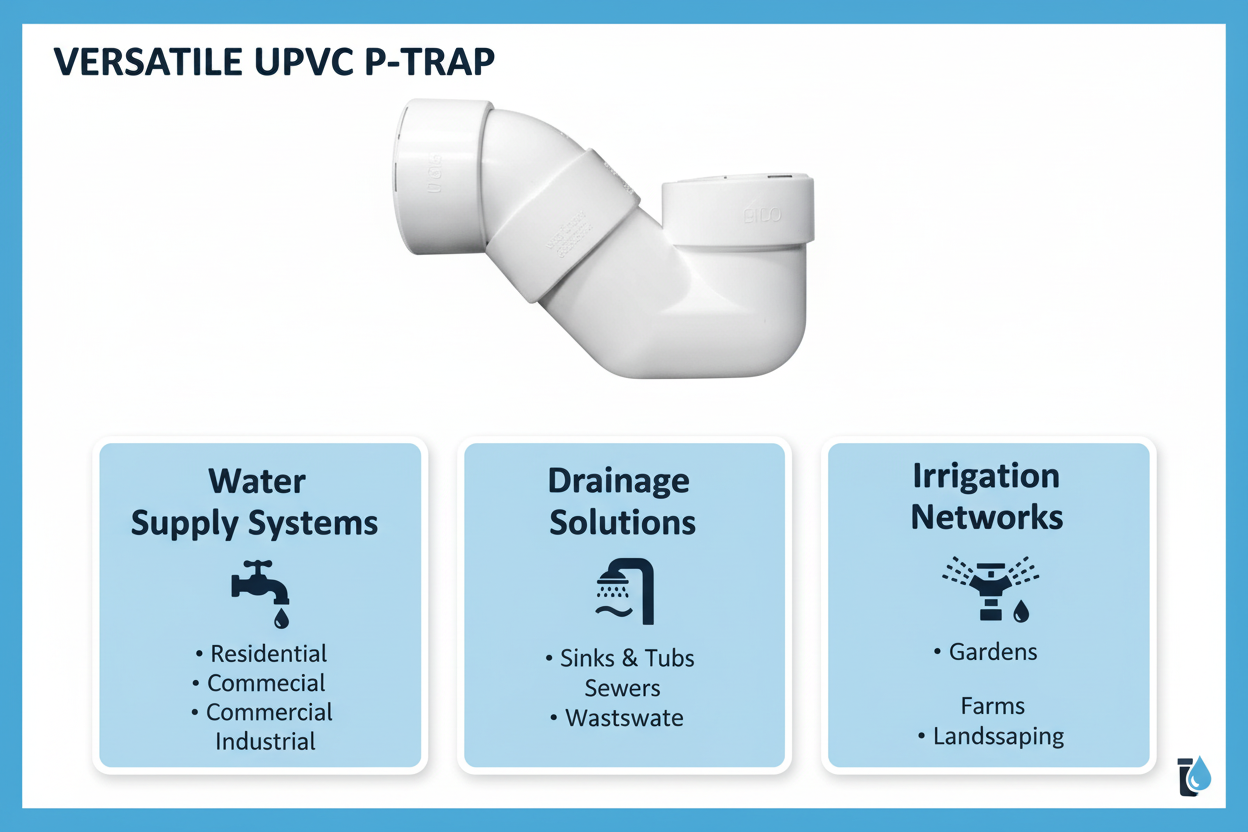 UPVC P-Trap Applications - Water Supply, Drainage, Irrigation Systems