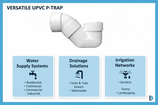UPVC P-Trap Applications - Water Supply, Drainage, Irrigation Systems