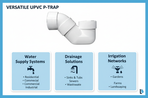 UPVC P-Trap Applications - Water Supply, Drainage, Irrigation Systems