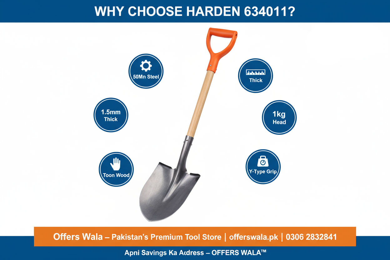 Why Choose Harden 634011 Point Shovel - Offers Wala Pakistan
