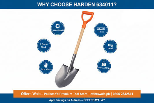 Why Choose Harden 634011 Point Shovel - Offers Wala Pakistan