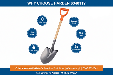 Why Choose Harden 634011 Point Shovel - Offers Wala Pakistan