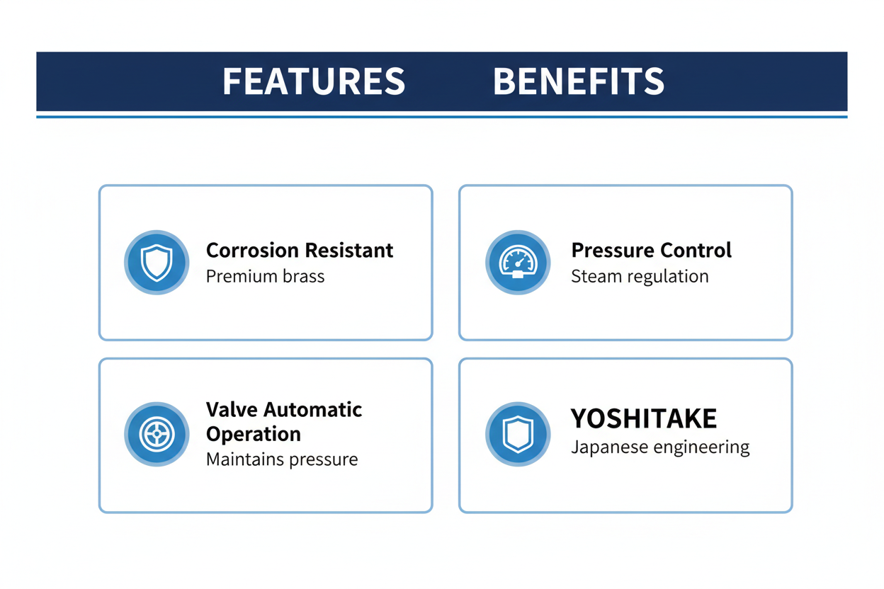 Pressure Reducing Valve STEAM YOSHITAKE - Features & Benefits