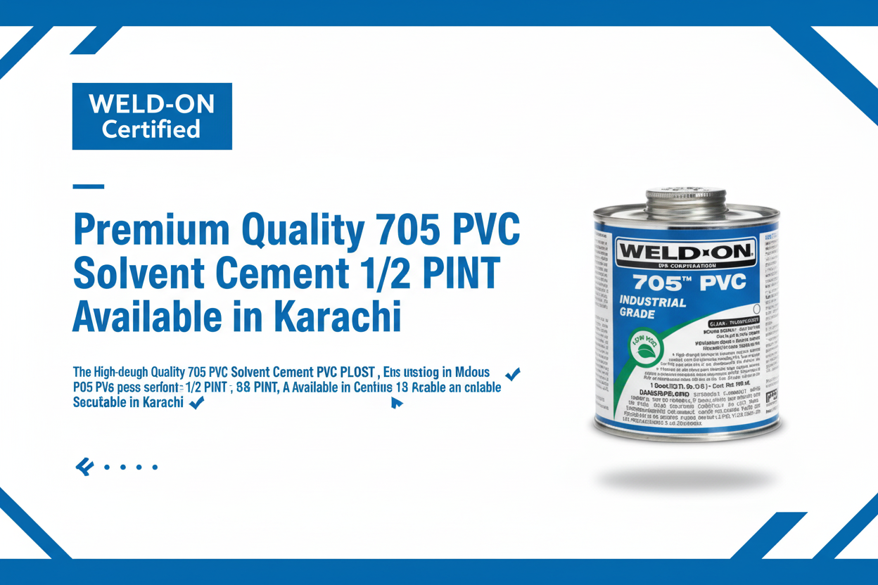 WELD-ON Certified Premium Quality 705 PVC Solvent Cement Available in Karachi