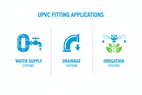 UPVC V.Socket/Adapter Applications - Water Supply, Drainage, Irrigation Systems