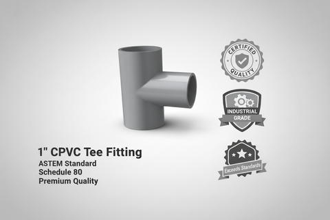CPVC Tee Fitting - ASTM SCH-80 Schedule 80 Premium Quality
