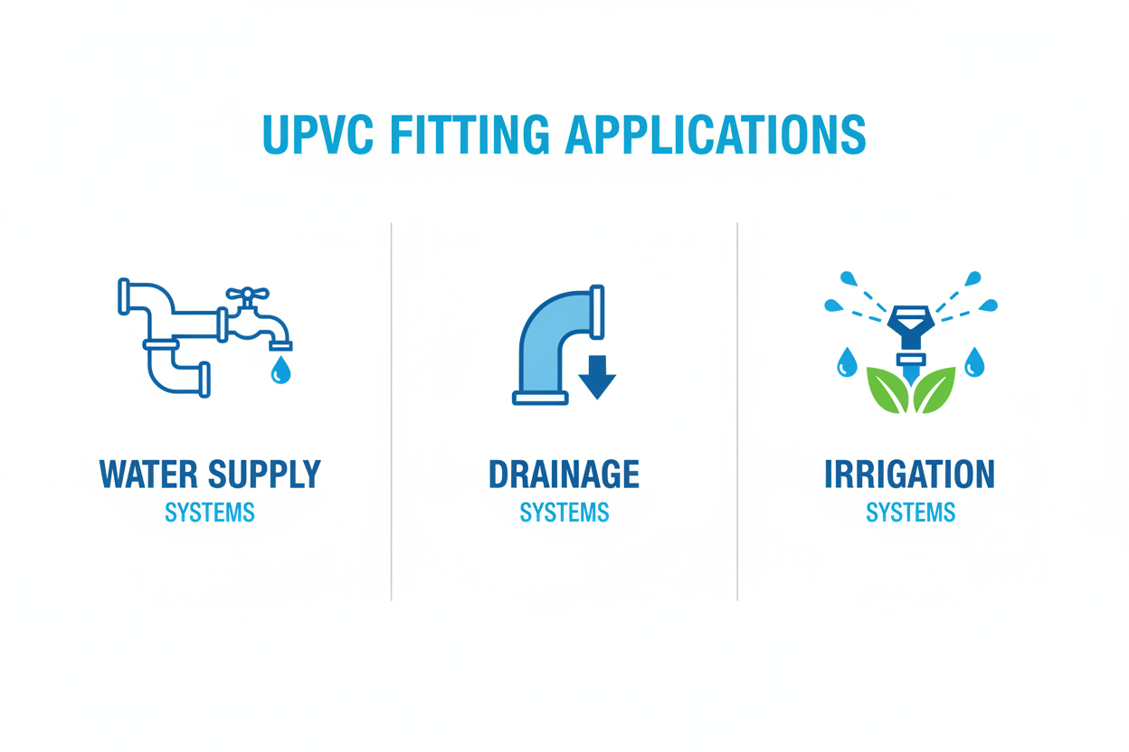 UPVC V.Socket/Adapter Applications - Water Supply, Drainage, Irrigation Systems