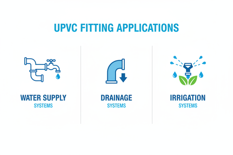 UPVC V.Socket/Adapter Applications - Water Supply, Drainage, Irrigation Systems