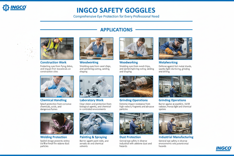Ingco Safety Goggles Applications and Use Cases