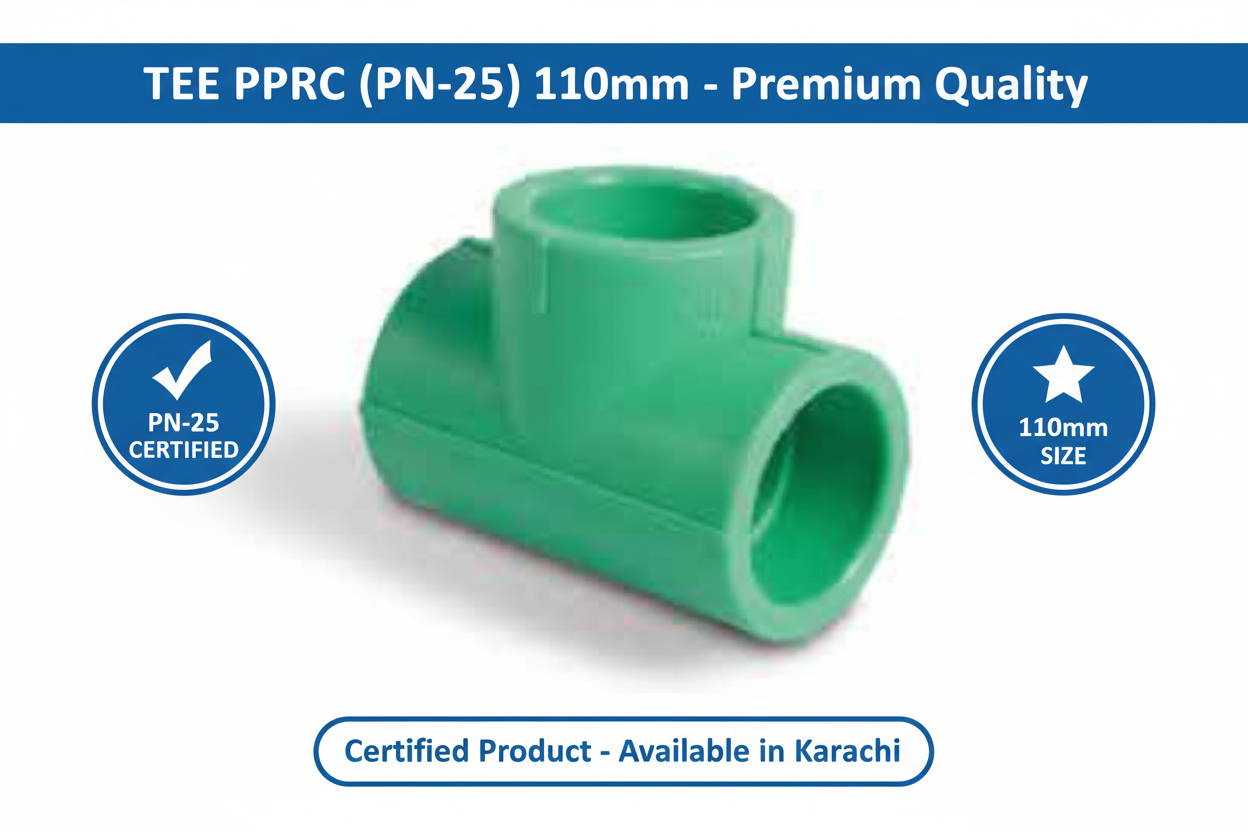 Tee PPRC PN-25 110mm Quality Certification