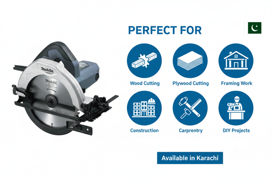 Makita M5801G Applications - Wood Cutting, Plywood, Framing, Construction