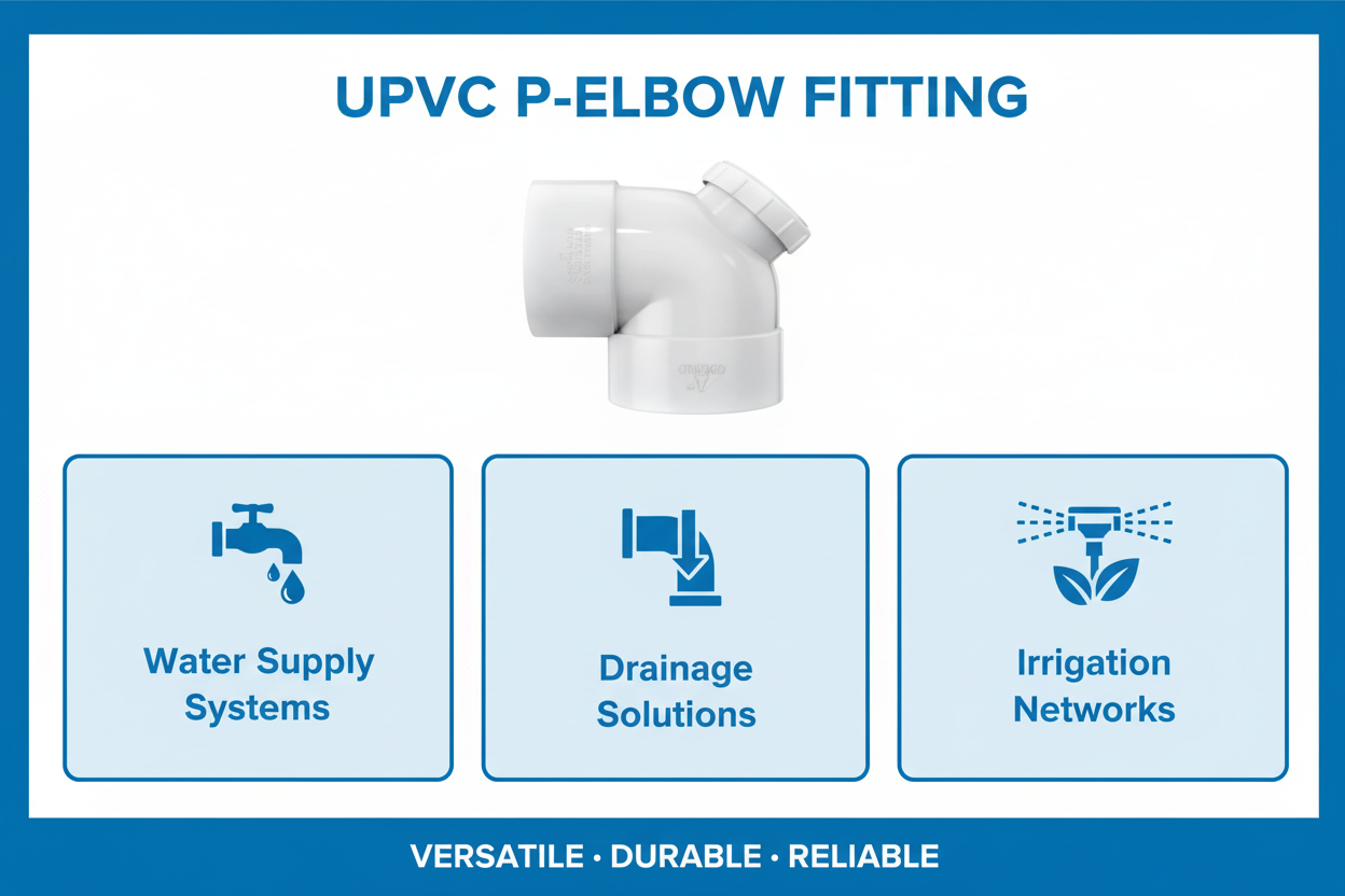 UPVC P-Elbow Applications - Water Supply, Drainage, Irrigation Systems