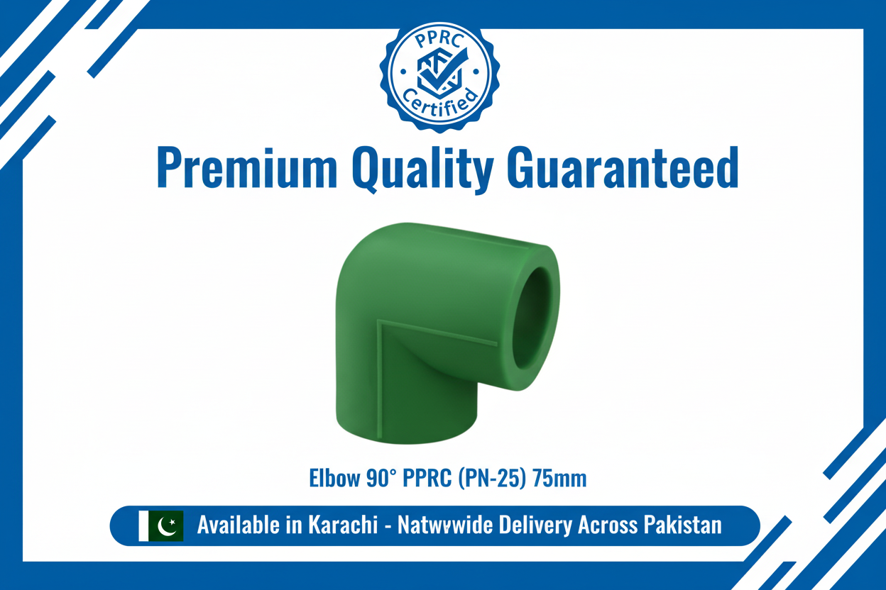 Elbow 90° PPRC PN-25 75mm Quality Certification