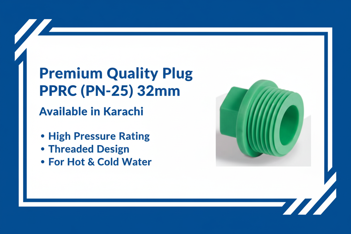 Premium PPRC Plug 32mm PN-25 - Available in Karachi