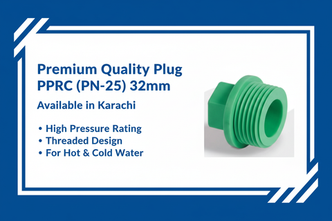 Premium PPRC Plug 32mm PN-25 - Available in Karachi