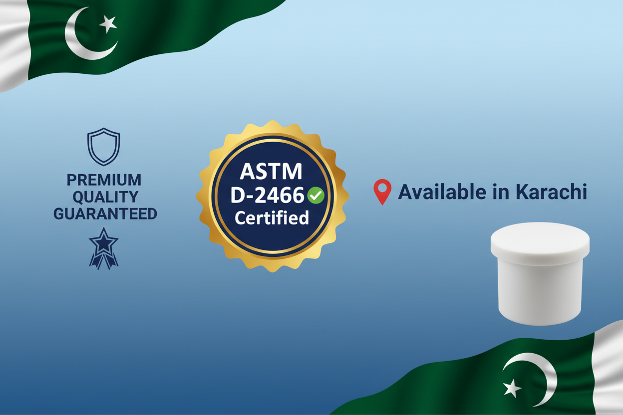 ASTM D-2466 Certified - Premium Quality UPVC End Cap Available in Karachi