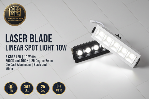 LED Laser Blade Linear Spot Light – Hero Banner A+ Image