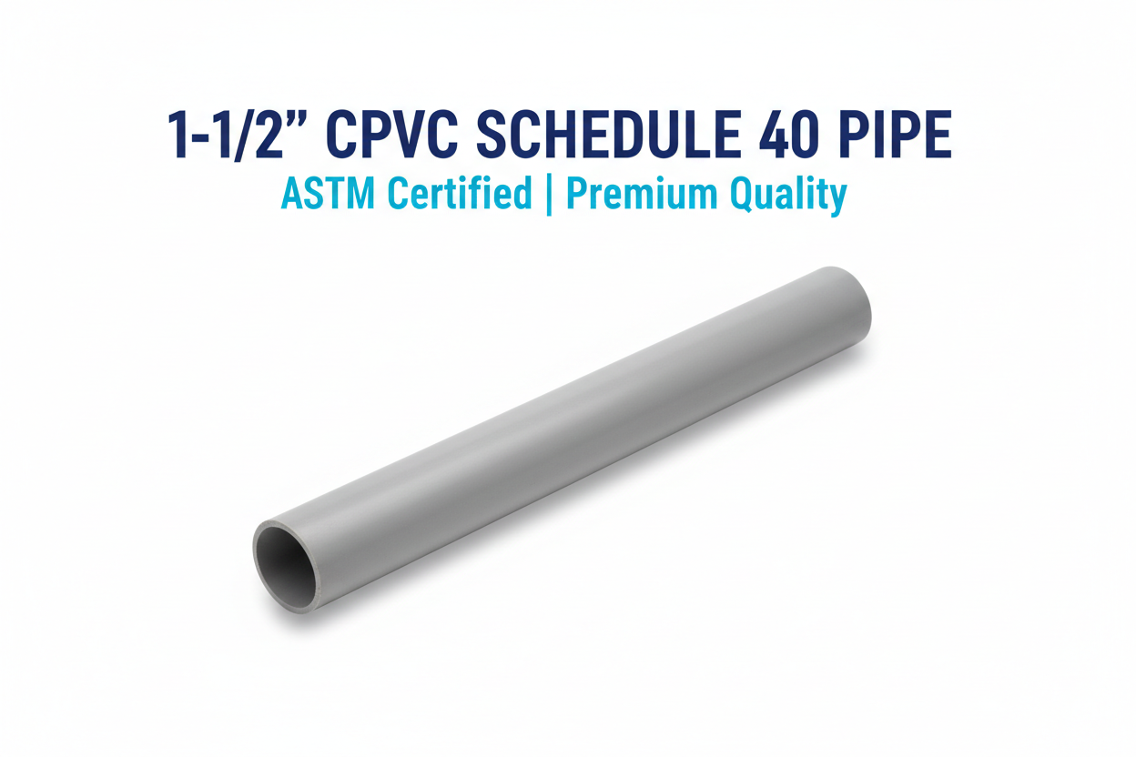 1-1/2 inch CPVC Schedule 40 Pipe