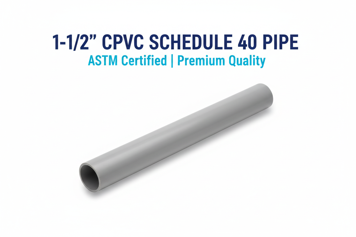 1-1/2 inch CPVC Schedule 40 Pipe