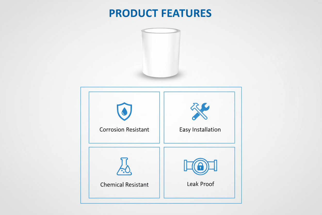 White UPVC Socket Features - Corrosion Resistant, Easy Installation, Chemical Resistant, Leak Proof