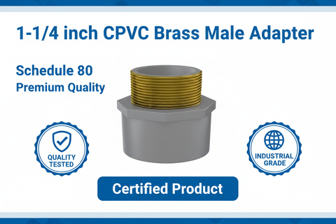 CPVC Brass Male Adapter - SCH-80 Schedule 80 Premium Quality