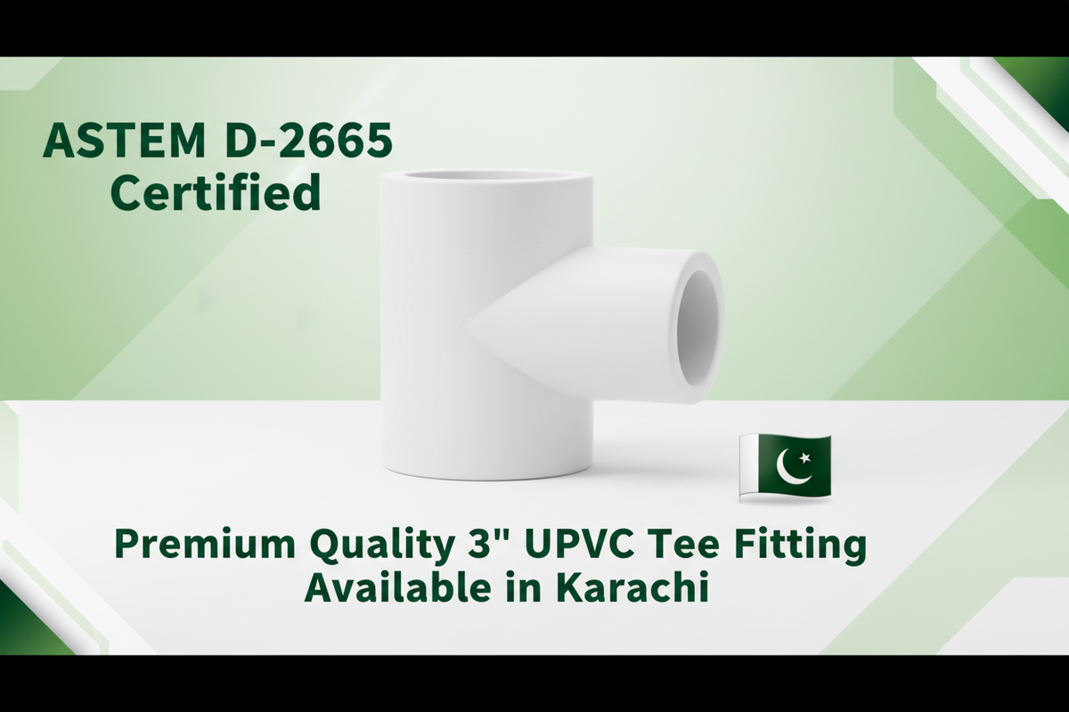ASTM D-2665 Certified - Premium Quality 3" UPVC Tee Available in Karachi