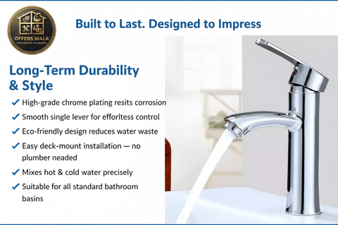 Chrome Basin Mixer Tap - Built to Last Designed to Impress
