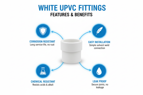 White UPVC Fittings Features and Benefits