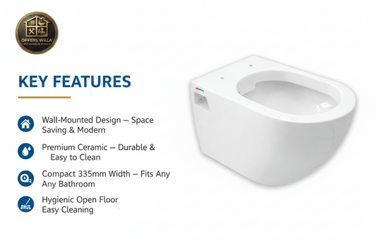 Grace Wall Hang Commode Key Features — Offers Wala