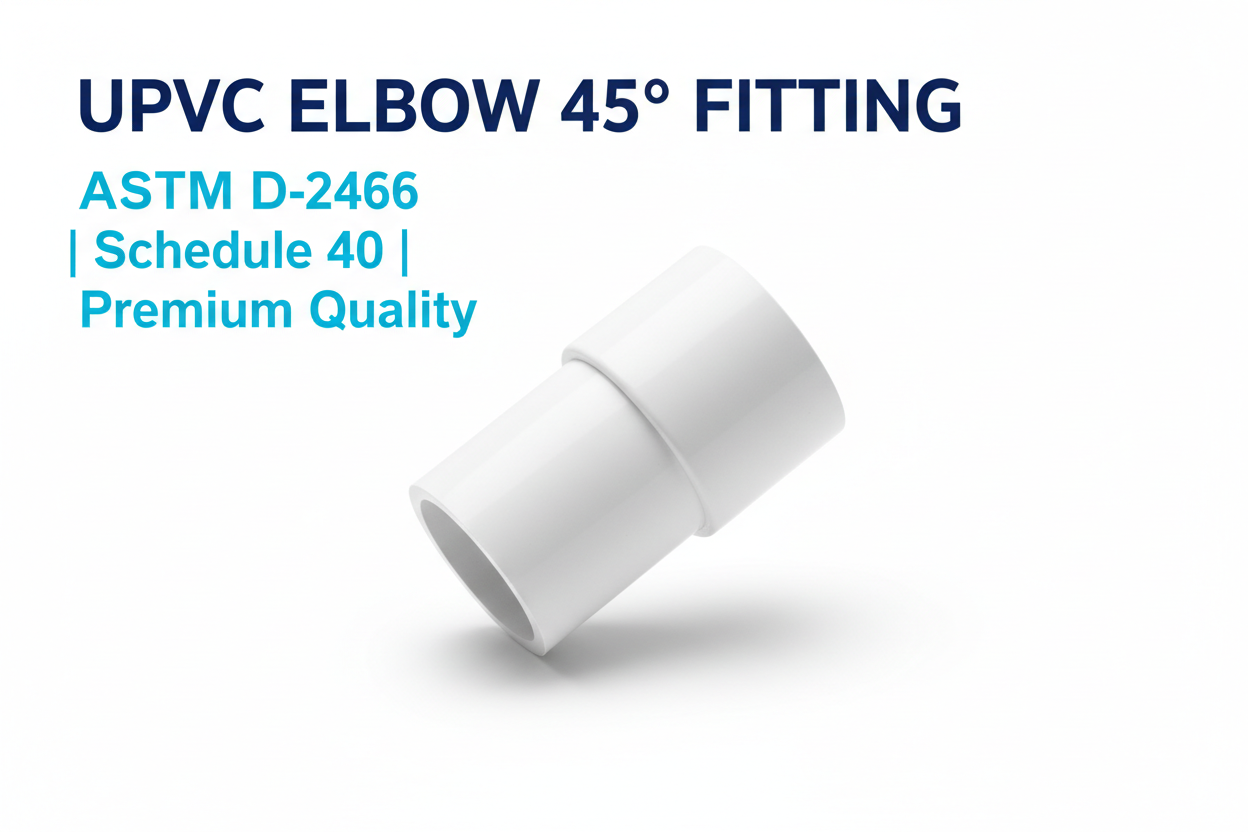 UPVC Elbow 45 Degree Fitting