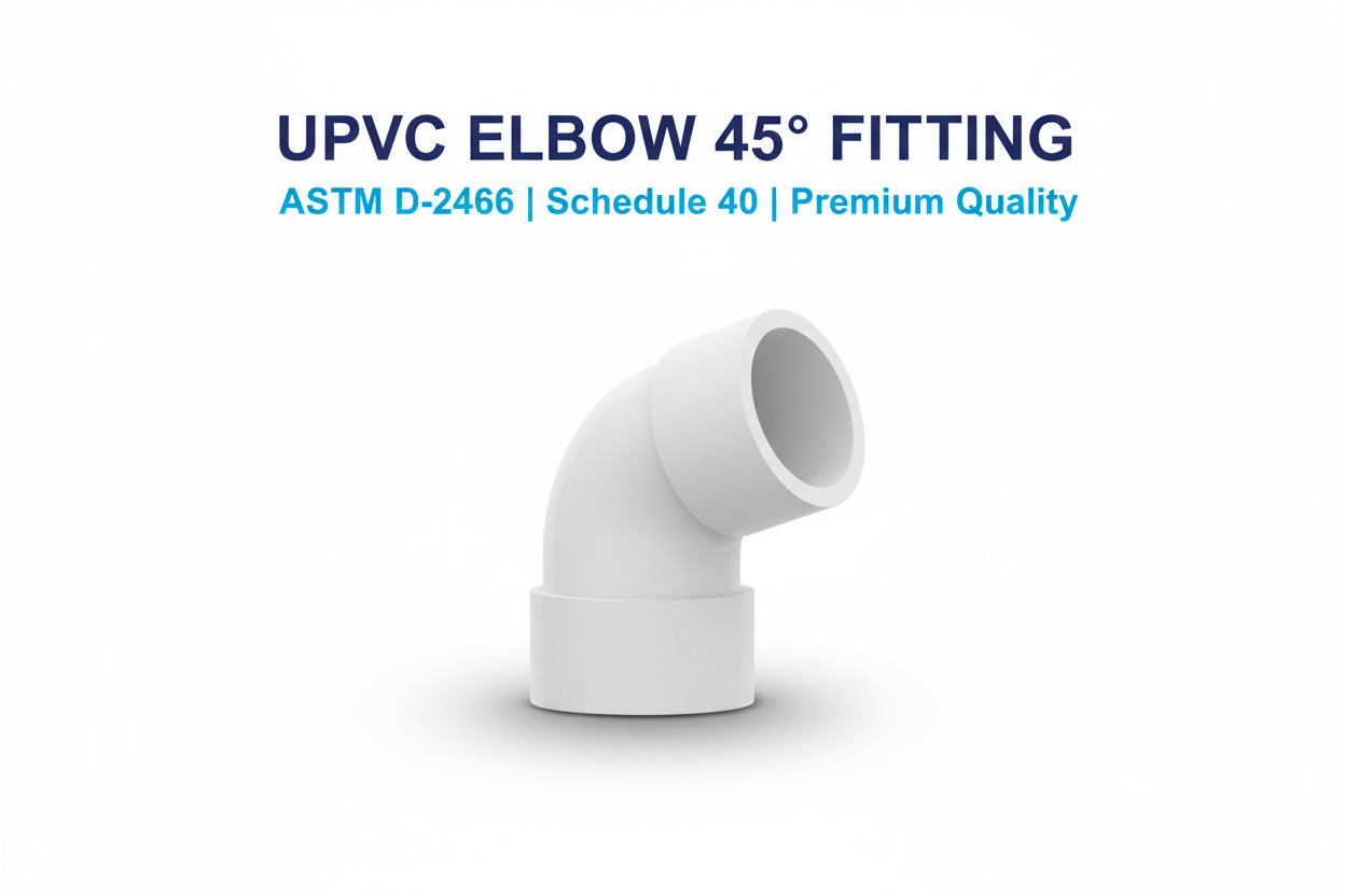 UPVC Elbow 45 Degree Fitting