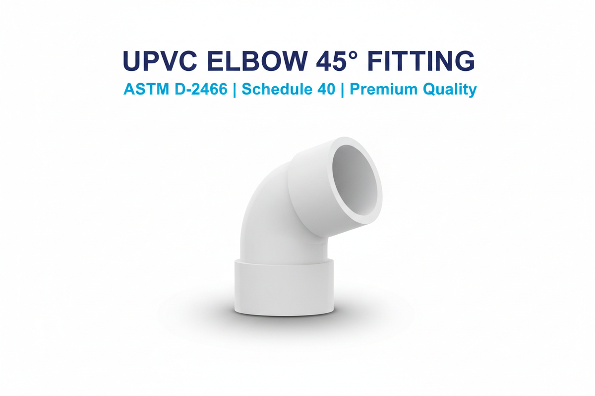 UPVC Elbow 45 Degree Fitting