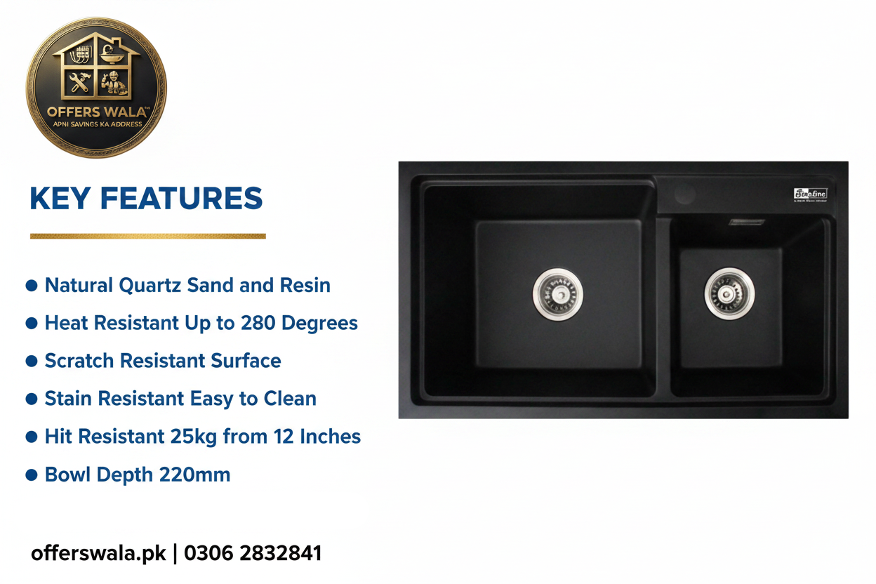 SL-8245GR Matte Black Key Features Banner