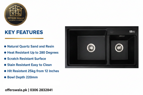SL-8245GR Matte Black Key Features Banner