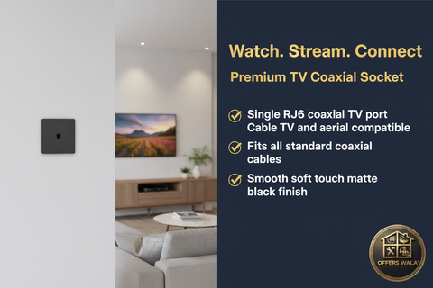 Premium TV Coaxial Socket – A+ Lifestyle Panel