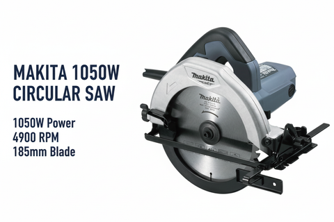 Makita 1050W Circular Saw Hero Banner - Professional Product Display