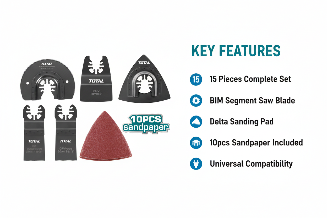 Total TAKTMT1502 Features & Benefits - Complete Set, Universal Fit