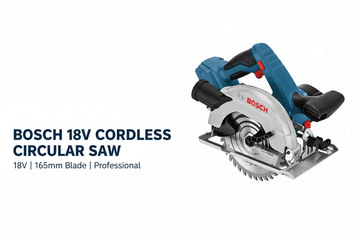 Bosch GKS18V-57 Professional Cordless Circular Saw Hero Banner - Professional Product Display