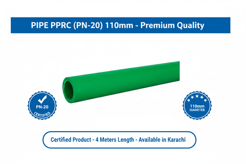 Pipe PPRC PN-20 110mm Quality Certification