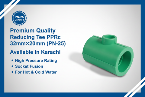 Reducing Tee PPRc 32mm×20mm (PN-25) - Available in Karachi