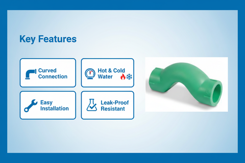 Over Cross Key Features - Curved connection, high pressure, corrosion resistant