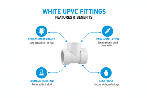 White UPVC Fittings Features and Benefits