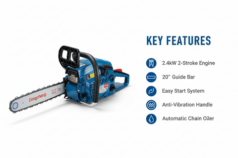 Dongcheng DYD54 Features & Benefits - 2-Stroke Engine, Easy Start, Anti-Vibration
