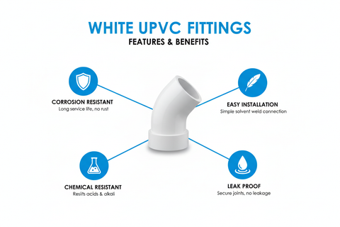 White UPVC Fittings Features and Benefits
