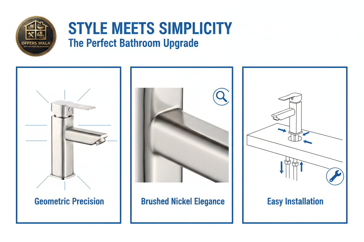 Square Basin Mixer - Style Meets Simplicity