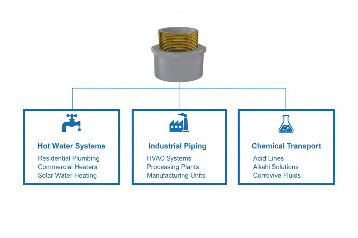 Application use cases - Hot Water Systems, Industrial Piping, Chemical Transport