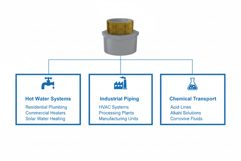 Application use cases - Hot Water Systems, Industrial Piping, Chemical Transport